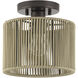 Acordia 1 Light 8.5 inch English Bronze Semi Flush Mount Ceiling Light, Small