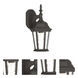 Hamilton 1 Light 12.5 inch Textured Black Outdoor Wall Lantern