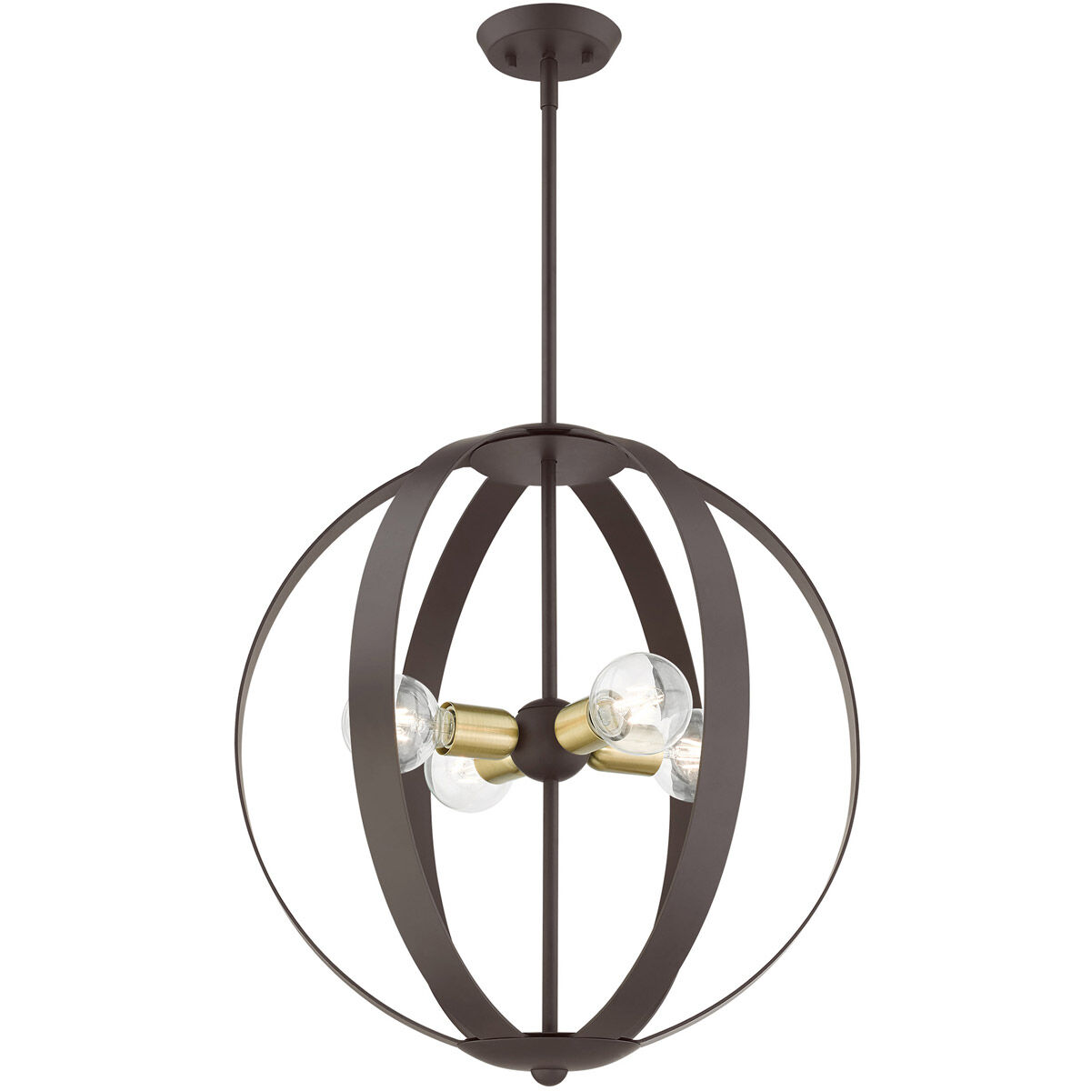 Modesto 4 Light 20 inch Bronze Chandelier Ceiling Light