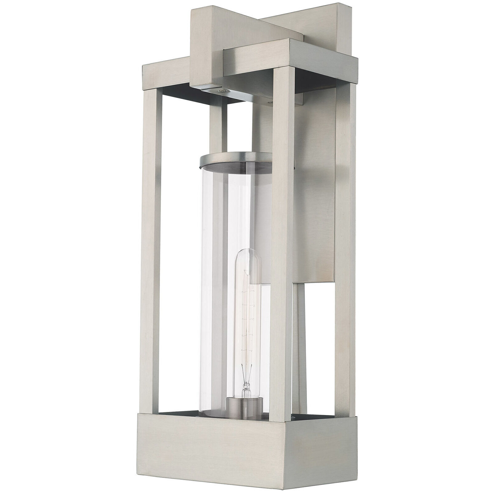 Delancey 1 Light 20 inch Brushed Nickel Outdoor Wall Lantern