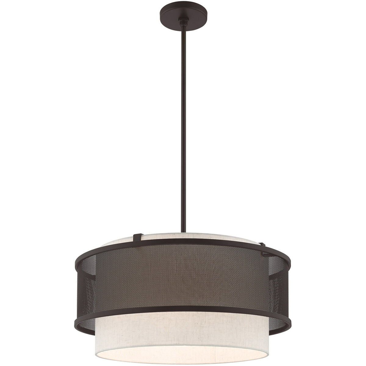 Braddock 4 Light 20 inch Bronze Pendant Chandelier Ceiling Light