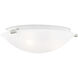 Oasis 3 Light 17 inch Brushed Nickel Semi-Flush Mount Ceiling Light