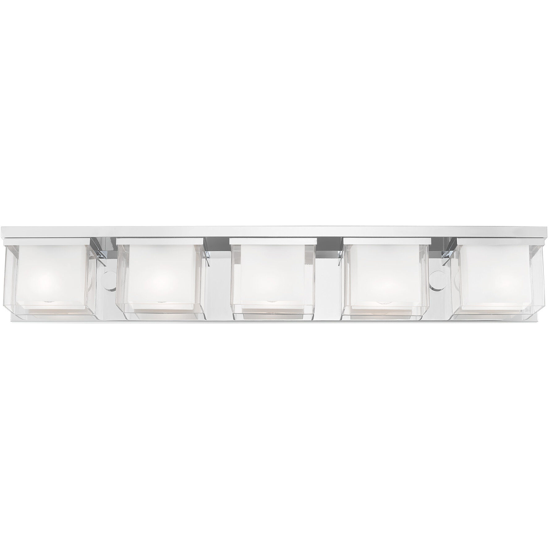 Duval 5 Light 42 inch Polished Chrome Bath Vanity Wall Light
