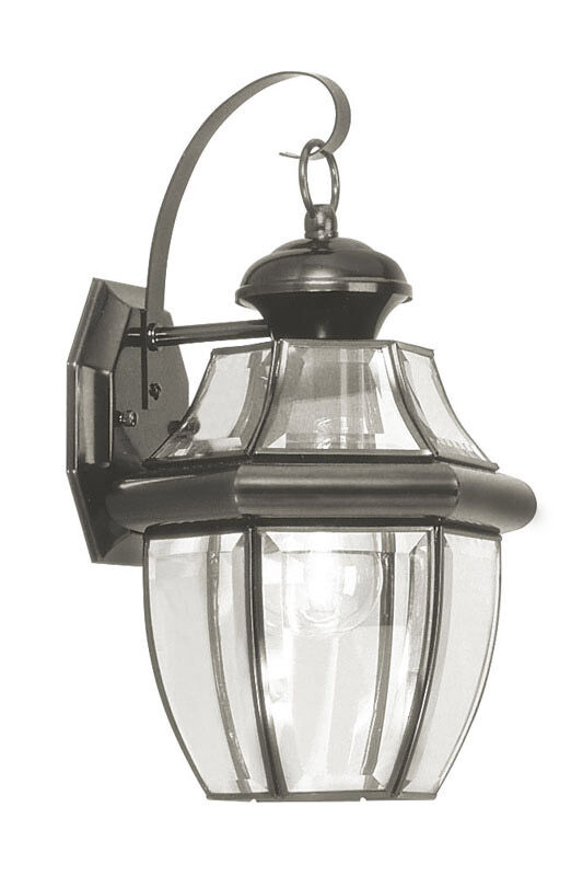 Monterey 1 Light 13 inch Black Outdoor Wall Lantern