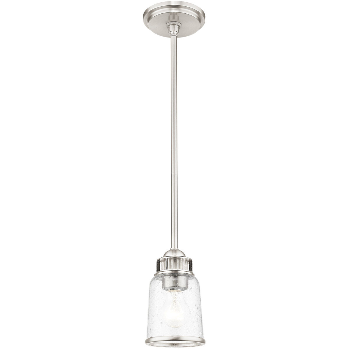 Lawrenceville 1 Light 5 inch Brushed Nickel Mini Pendant Ceiling Light