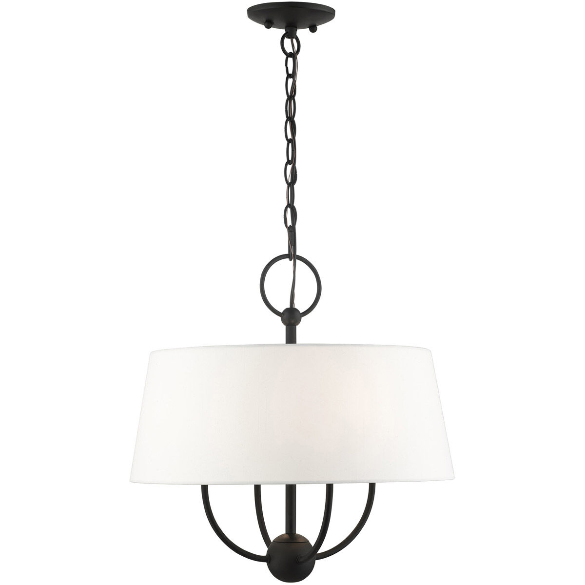 Ridgecrest 4 Light 18 inch Black Pendant Chandelier Ceiling Light