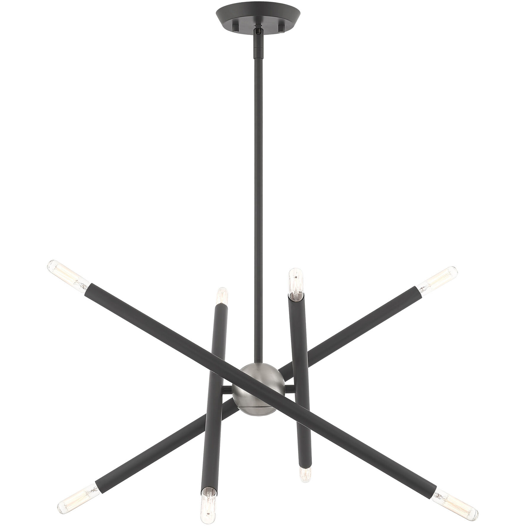 Soho 8 Light 19.5 inch Scandinavian Gray Chandelier Ceiling Light