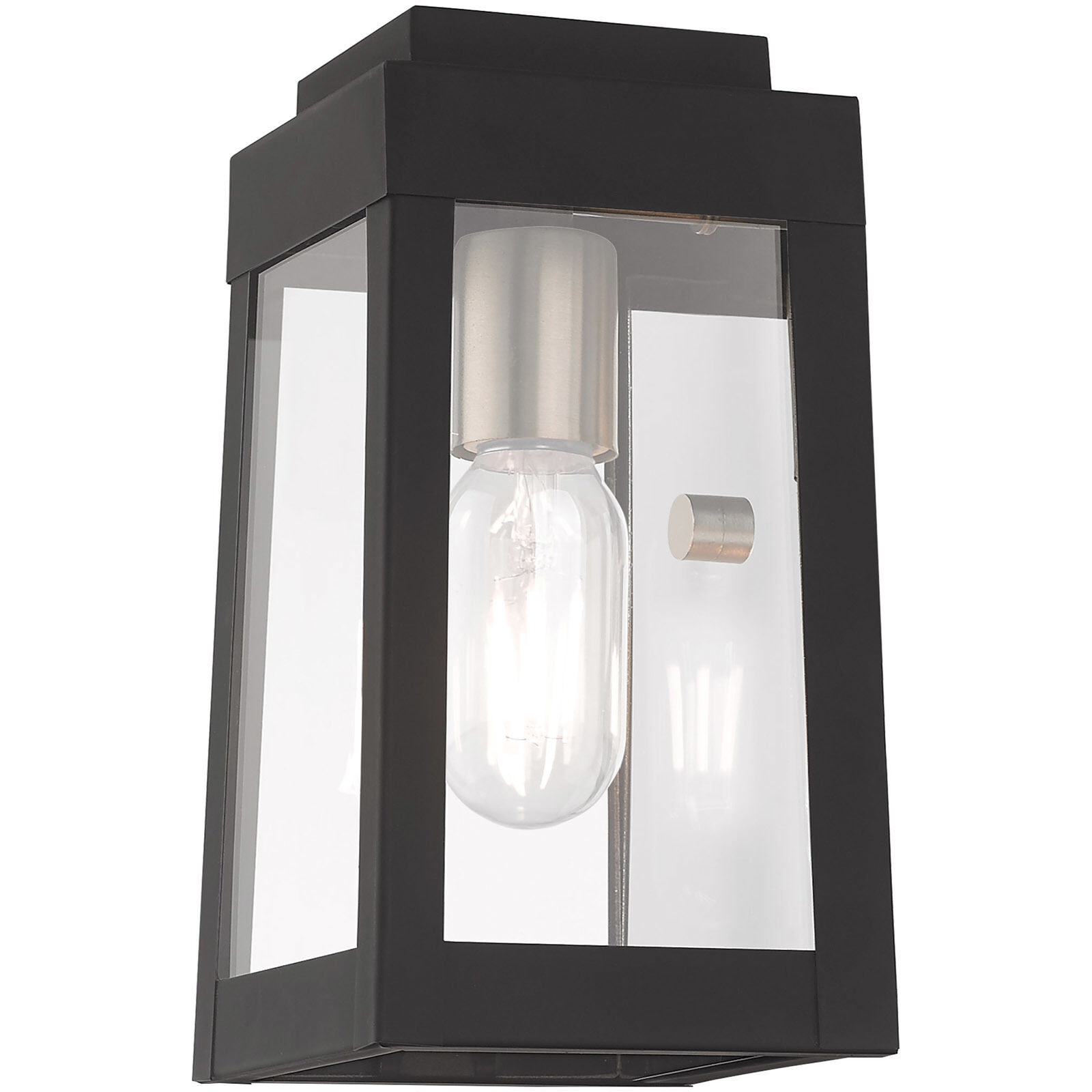 Oslo 1 Light 10 inch Black Outdoor Wall Lantern