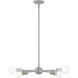 Lansdale 5 Light 19 inch Nordic Gray with Brushed Nickel Accents Chandelier Ceiling Light