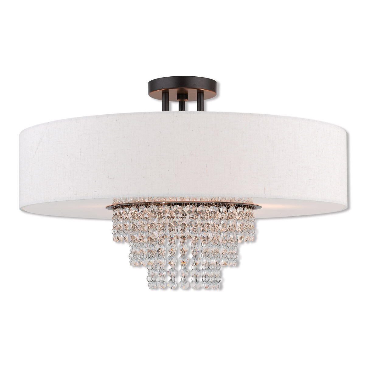 Carlisle 5 Light 22 inch English Bronze Semi-Flush Mount Ceiling Light