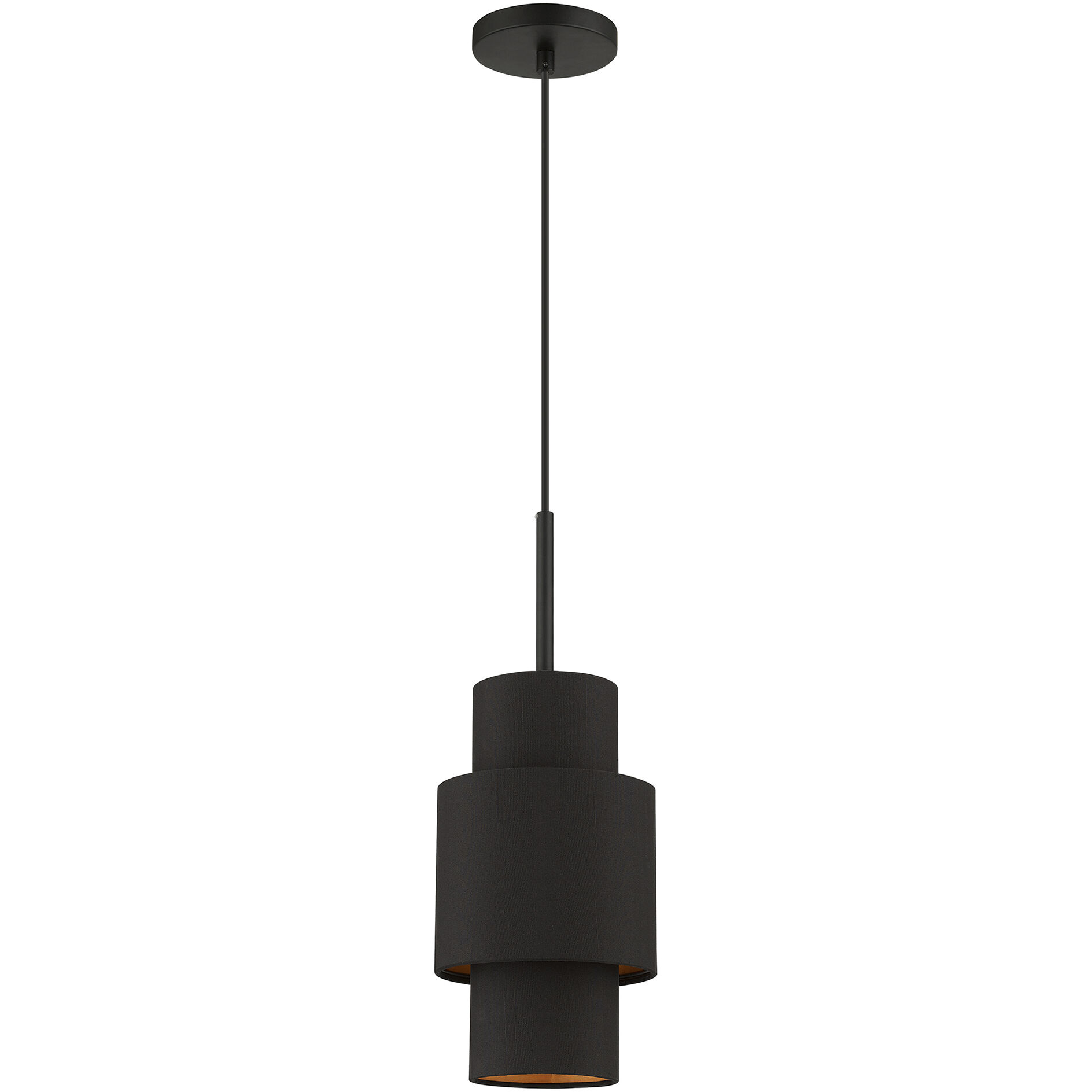 Sentosa 1 Light 7 inch Black Pendant Ceiling Light