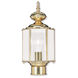 Outdoor Basics 1 Light 15 inch Polished Brass Outdoor Post Top Lantern
