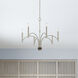 Wisteria 6 Light 26 inch Brushed Nickel Chandelier Ceiling Light