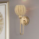 Summervine Wall Sconce Wall Light in Antique Gold Leaf, Single