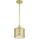 Vistaview 1 Light 7.25 inch Soft Gold Mini Pendant Ceiling Light