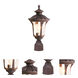 Oxford 1 Light 15.5 inch Imperial Bronze Outdoor Post Top Lantern
