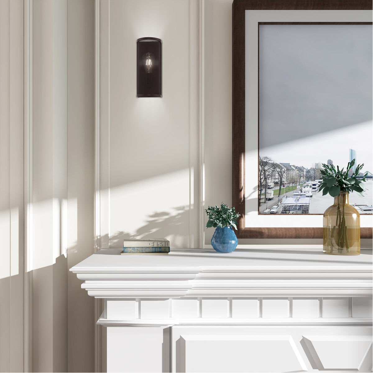 Braddock 1 Light 5 inch Bronze ADA ADA Wall Sconce Wall Light