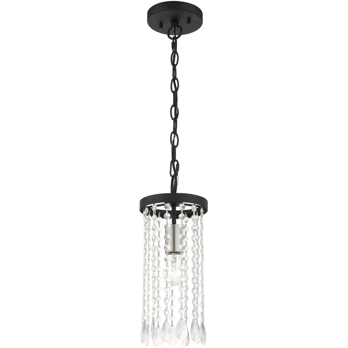 Elizabeth 1 Light 6 inch Black Mini Pendant Ceiling Light