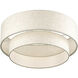 Manorwood 3 Light 18 inch English Bronze Large Semi-Flush Ceiling Light, Large
