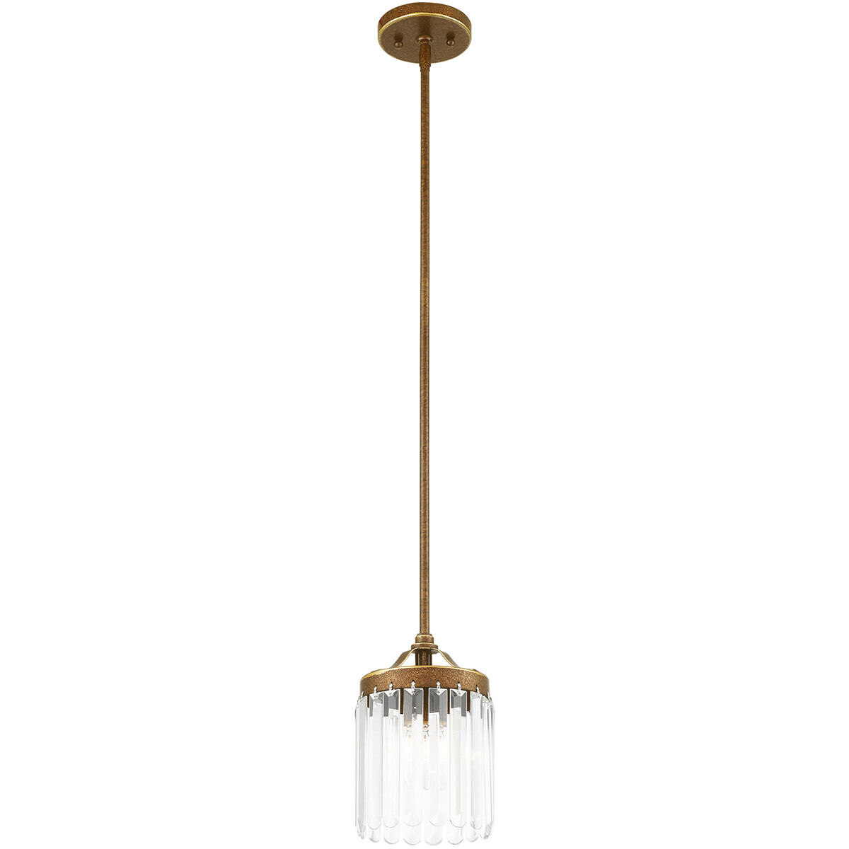 Ashton 1 Light 6 inch Hand Painted Palacial Bronze Mini Pendant Ceiling Light
