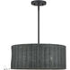 Weavington 3 Light 18 inch Black Pendant Chandelier Ceiling Light