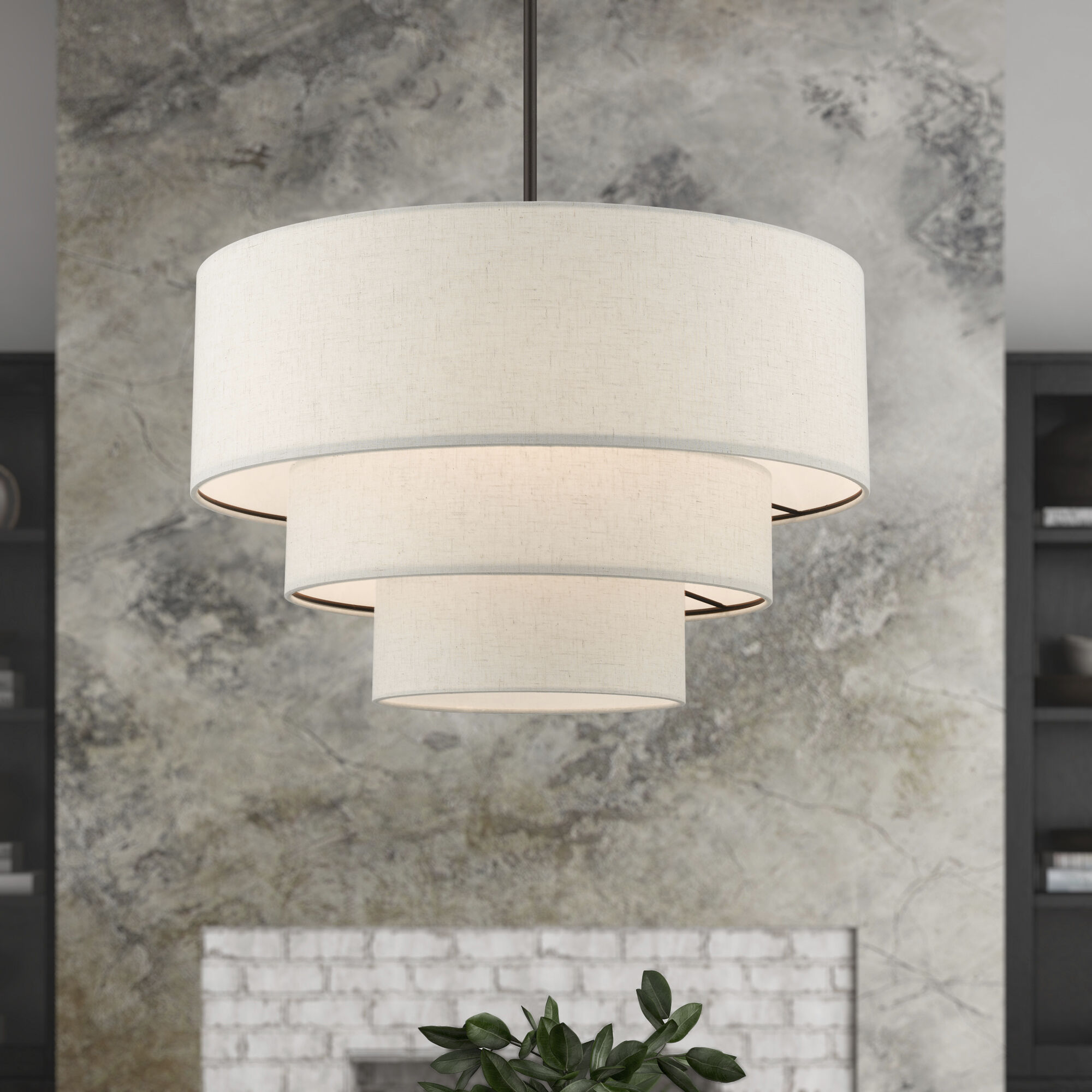 Gladstone 4 Light 23 inch English Bronze Pendant Chandelier Ceiling Light