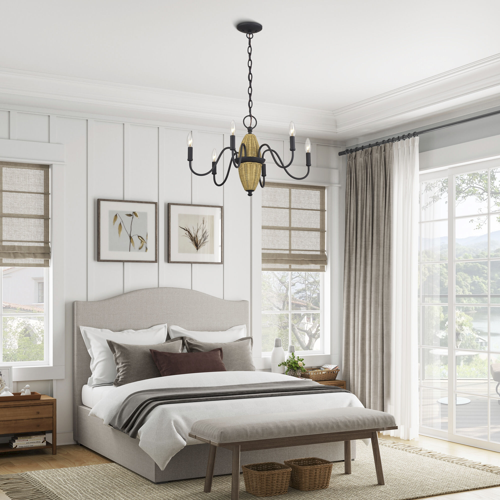 Laurelin 6 Light 24 inch Bronze Chandelier Ceiling Light