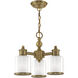 Middlebush 3 Light 16 inch Antique Brass Convertible Mini Chandelier/Ceiling Mount Ceiling Light