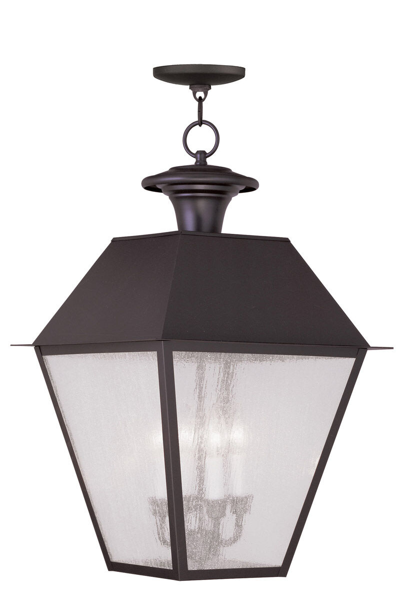 Mansfield 4 Light 15 inch Bronze Outdoor Pendant Lantern