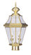 Georgetown 2 Light 21 inch Polished Brass Outdoor Post Top Lantern
