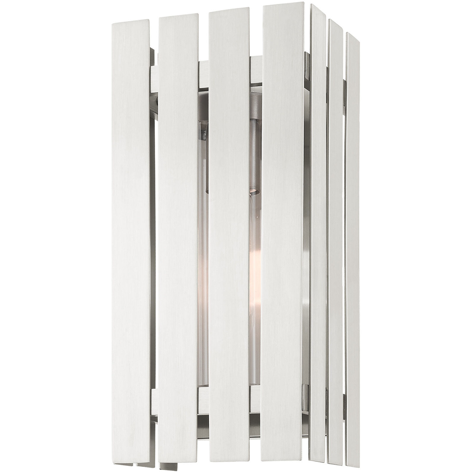 Greenwich 1 Light 13 inch Brushed Nickel Outdoor Wall Lantern