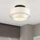 Manorwood 3 Light 15 inch English Bronze Semi Flush Mount Ceiling Light, Large