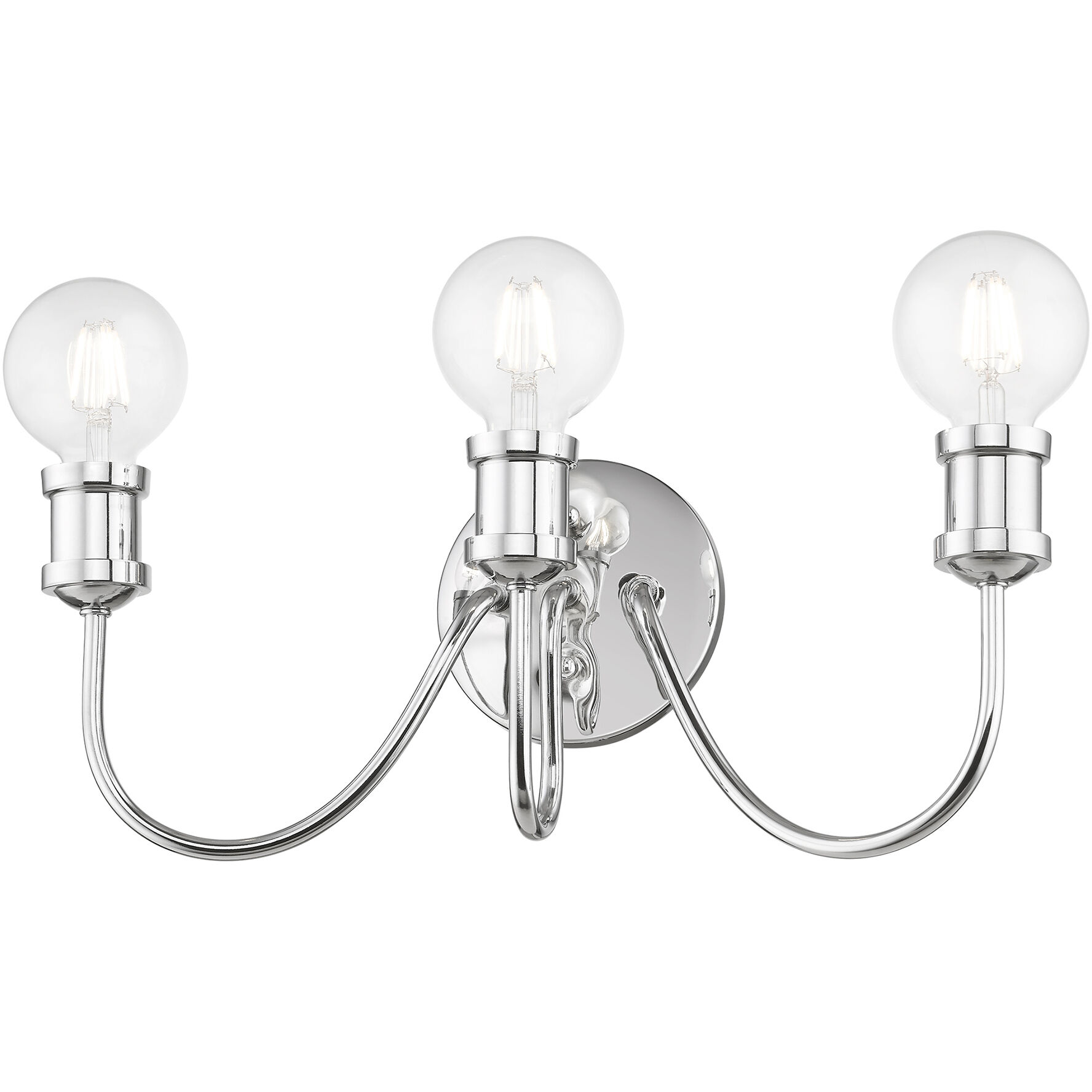 Lansdale 3 Light 19 inch Polished Chrome Vanity Sconce Wall Light
