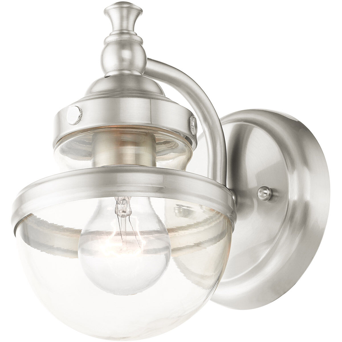 Oldwick 1 Light 6 inch Brushed Nickel Vanity Sconce Wall Light