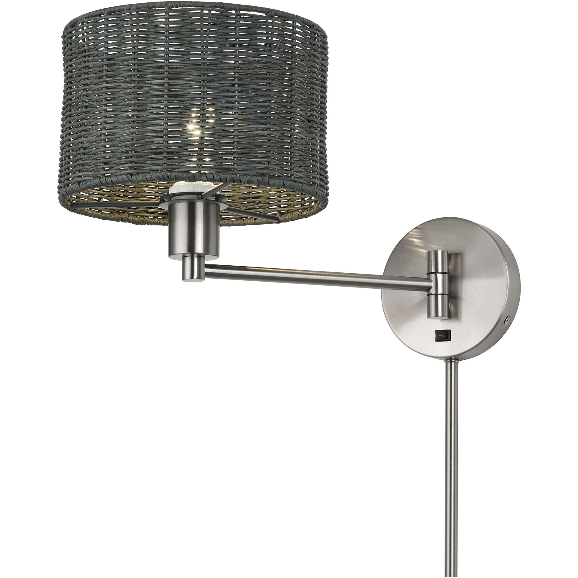 Weavington 15.5 inch 40.00 watt Brushed Nickel Swing Arm Wall Lamp Wall Light