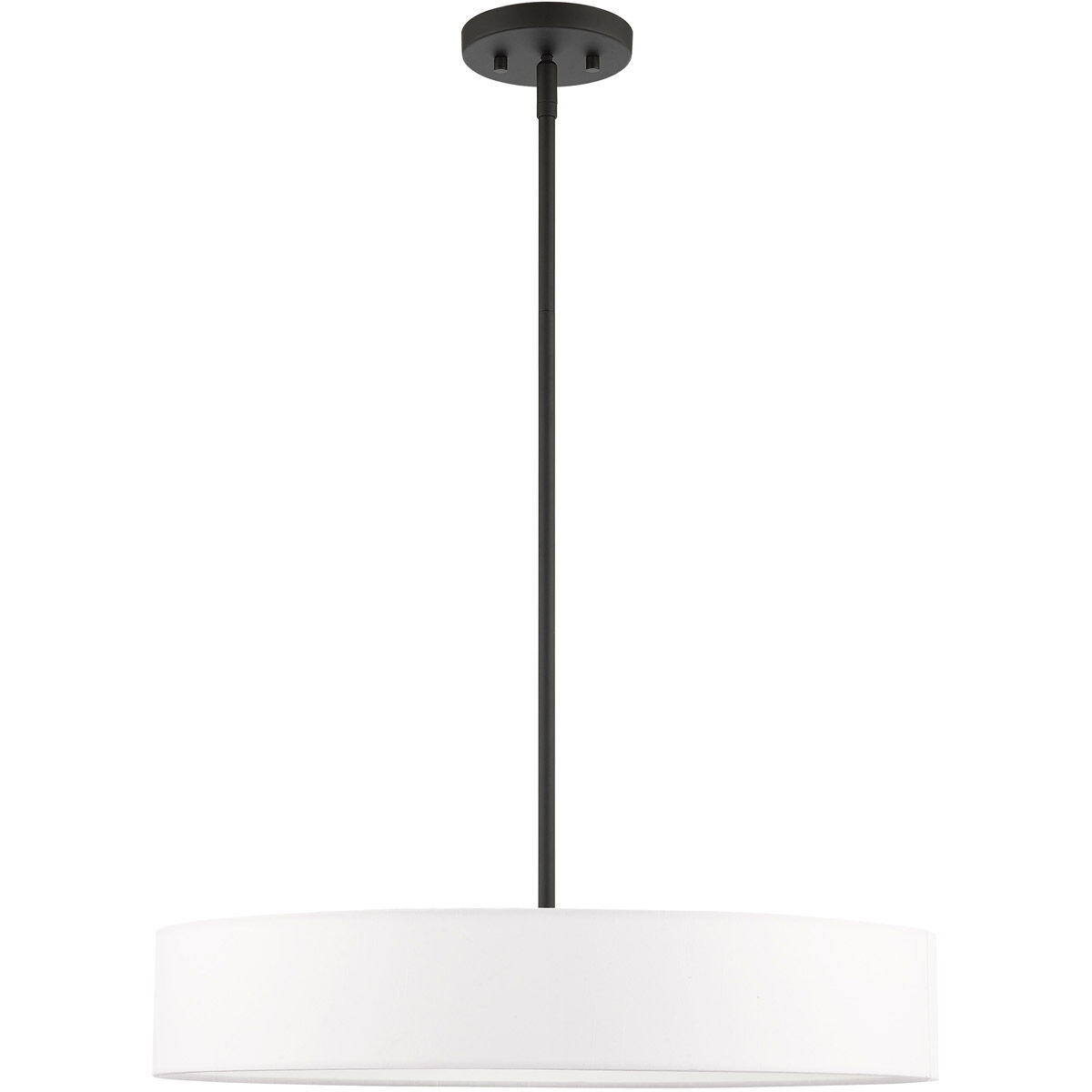 Venlo 4 Light 22 inch Black with Brushed Nickel Accents Pendant Ceiling Light
