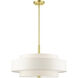 Meridian 5 Light 24 inch Satin Brass Chandelier Ceiling Light