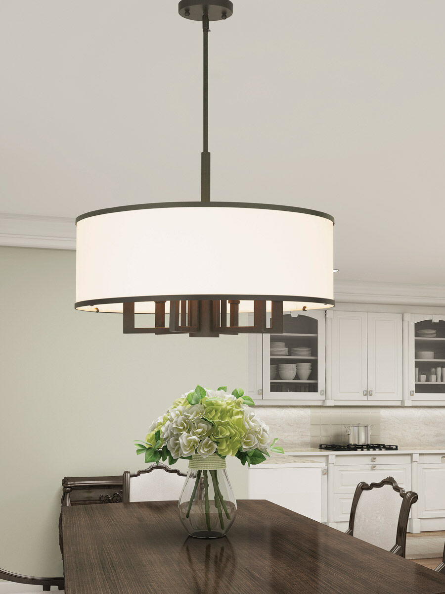 Park Ridge 7 Light 24 inch Bronze Pendant Chandelier Ceiling Light