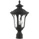 Oxford 1 Light 19 inch Textured Black Outdoor Post Top Lantern
