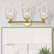 Catania 3 Light 23 inch Polished Brass Vanity Sconce Wall Light