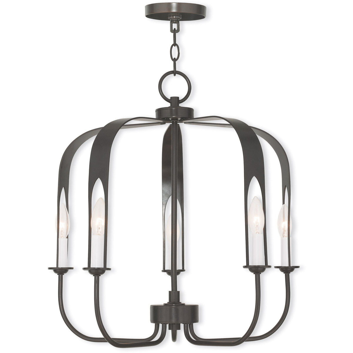 Addison 5 Light 22 inch English Bronze Chandelier Ceiling Light