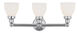 Classic 3 Light 24 inch Polished Chrome Bath Vanity Wall Light