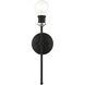 Lansdale 1 Light 5 inch Black with Brushed Nickel Accents ADA Single Sconce Wall Light, Single