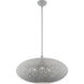Charlton 3 Light 24 inch Nordic Gray with Brushed Nickel Accents Pendant Ceiling Light