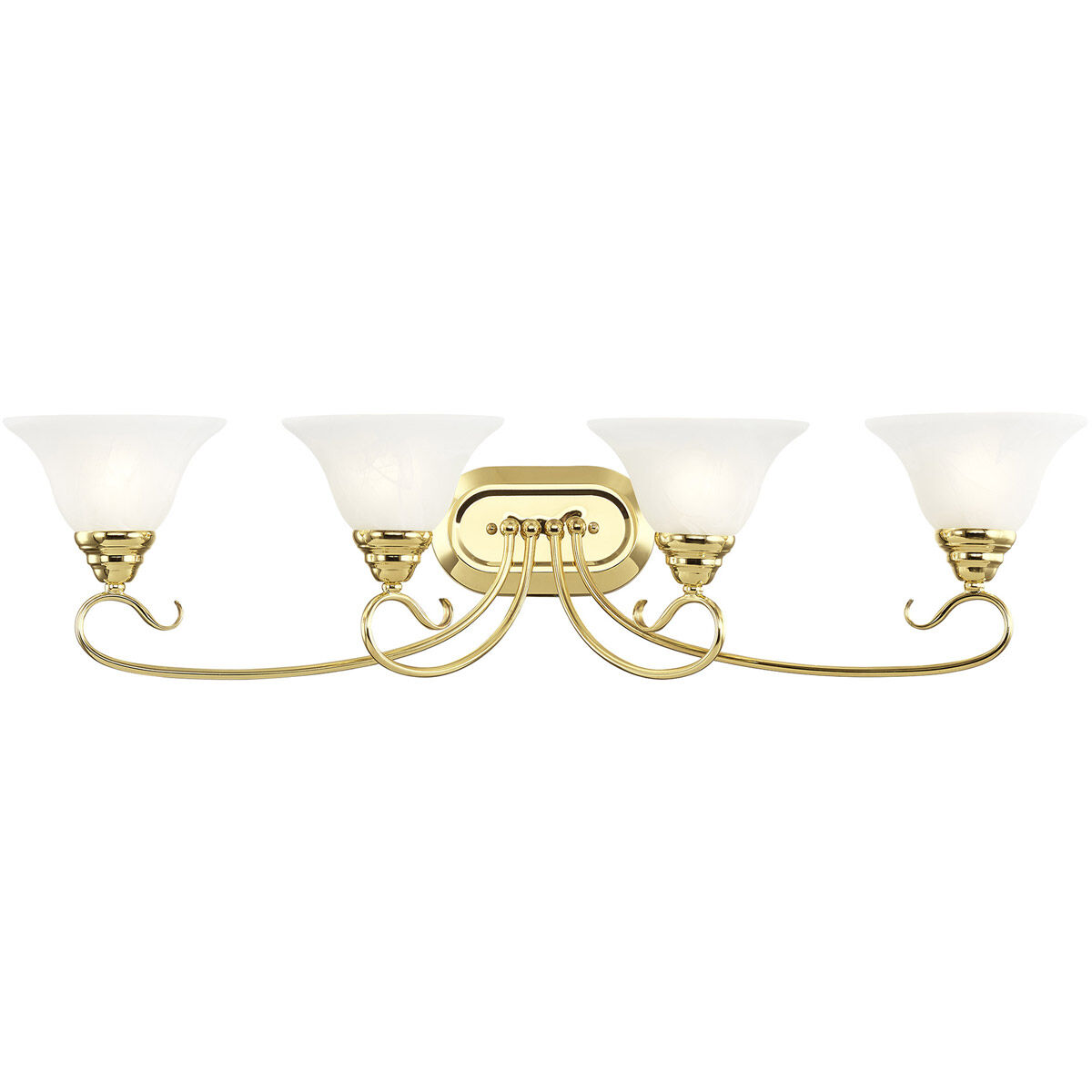 Coronado 4 Light 36 inch Polished Brass Bath Vanity Wall Light