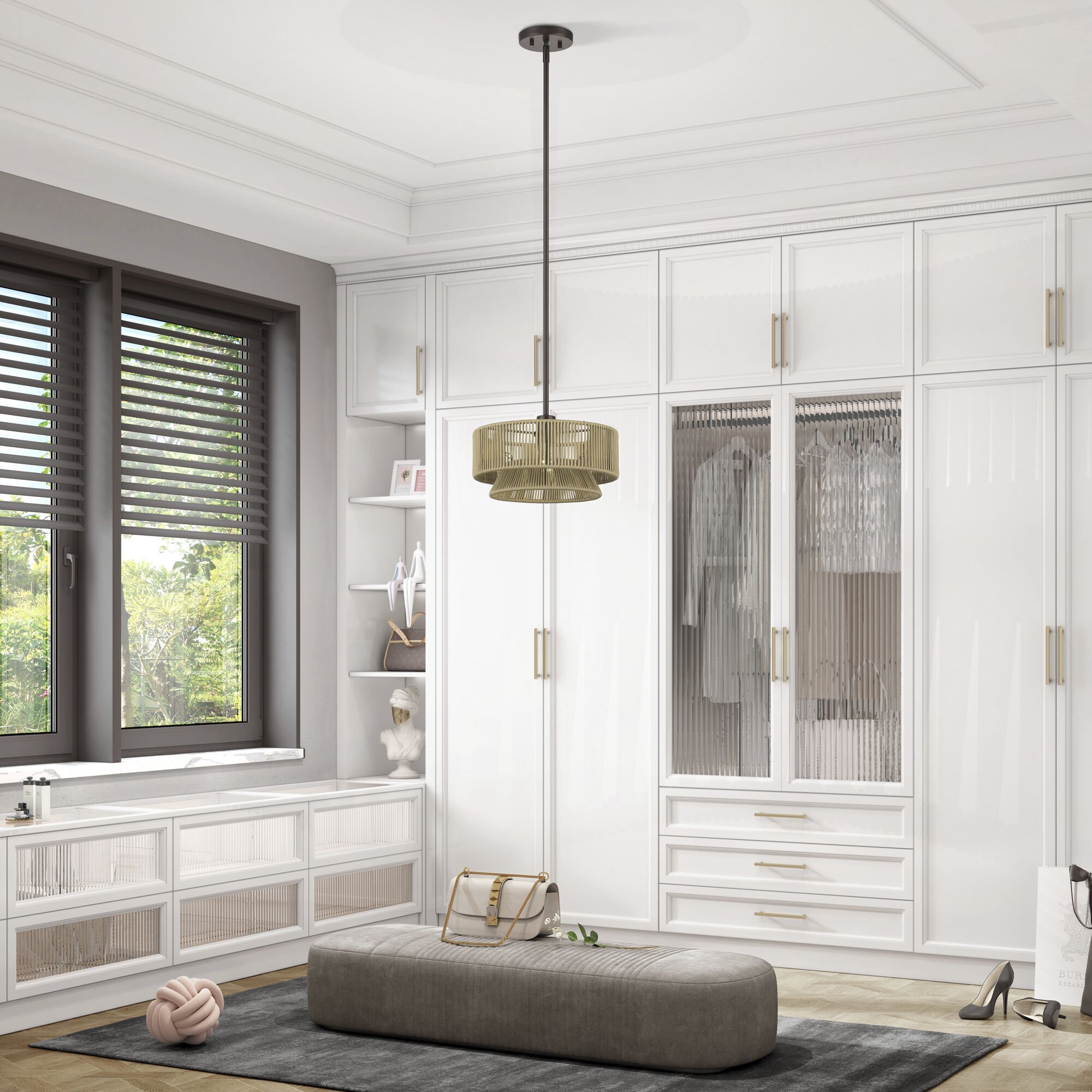 Florell 1 Light 13 inch English Bronze Pendant Ceiling Light