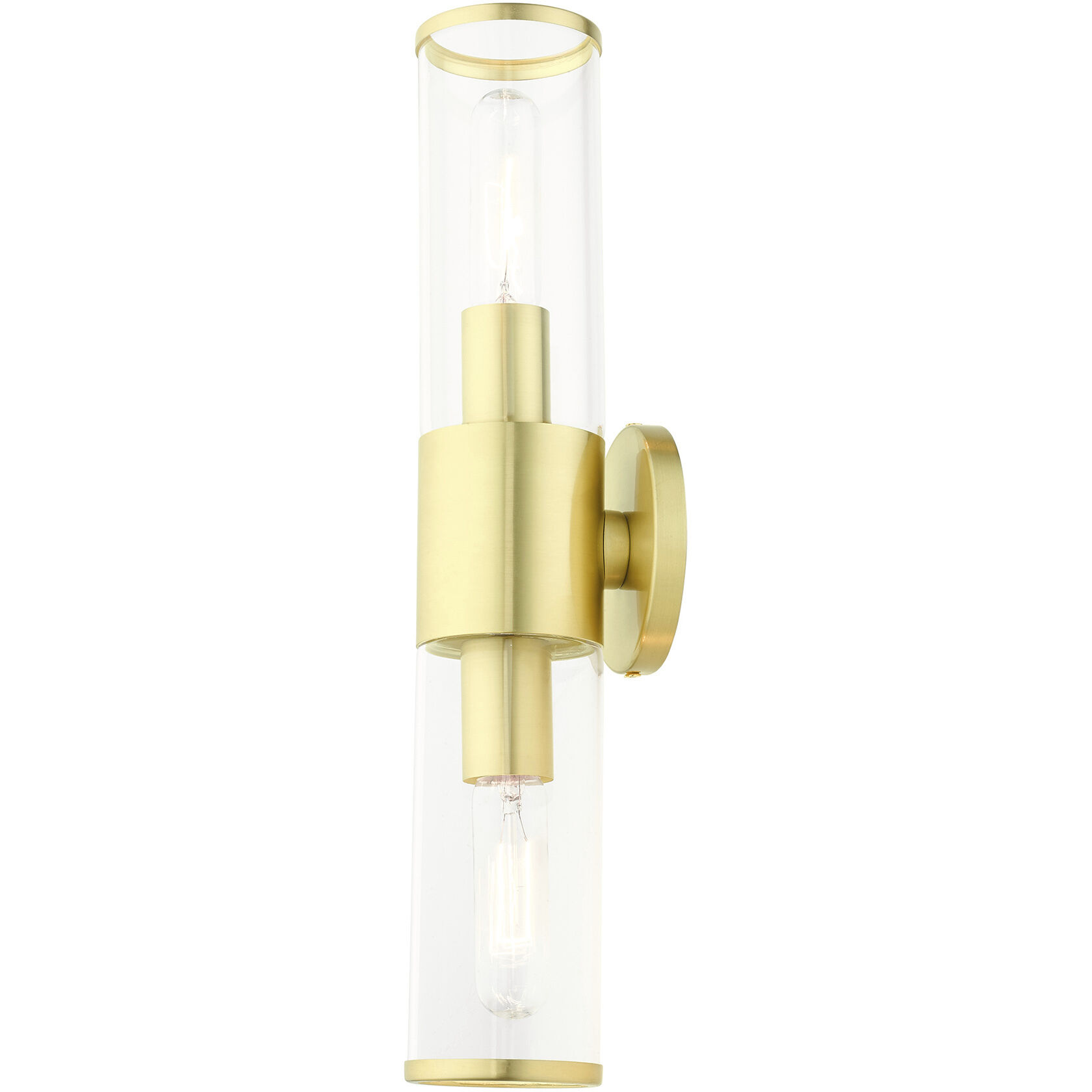 Banca 2 Light 19 inch Satin Brass ADA Vanity Sconce Wall Light