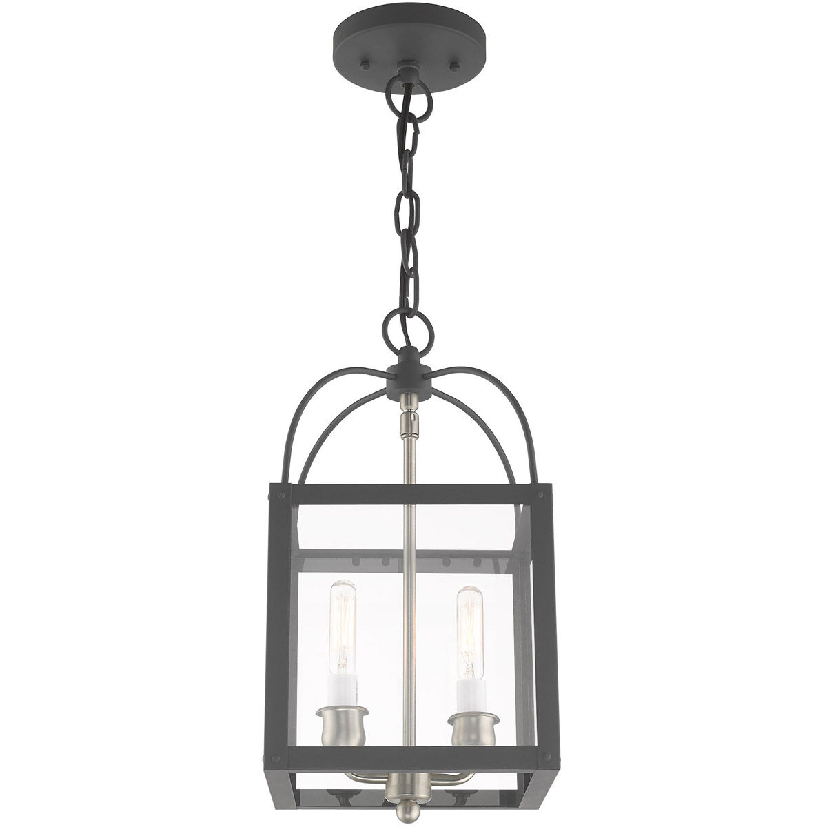 Milford 2 Light 8 inch Scandinavian Gray Convertible Mini Pendant/Ceiling Mount Ceiling Light