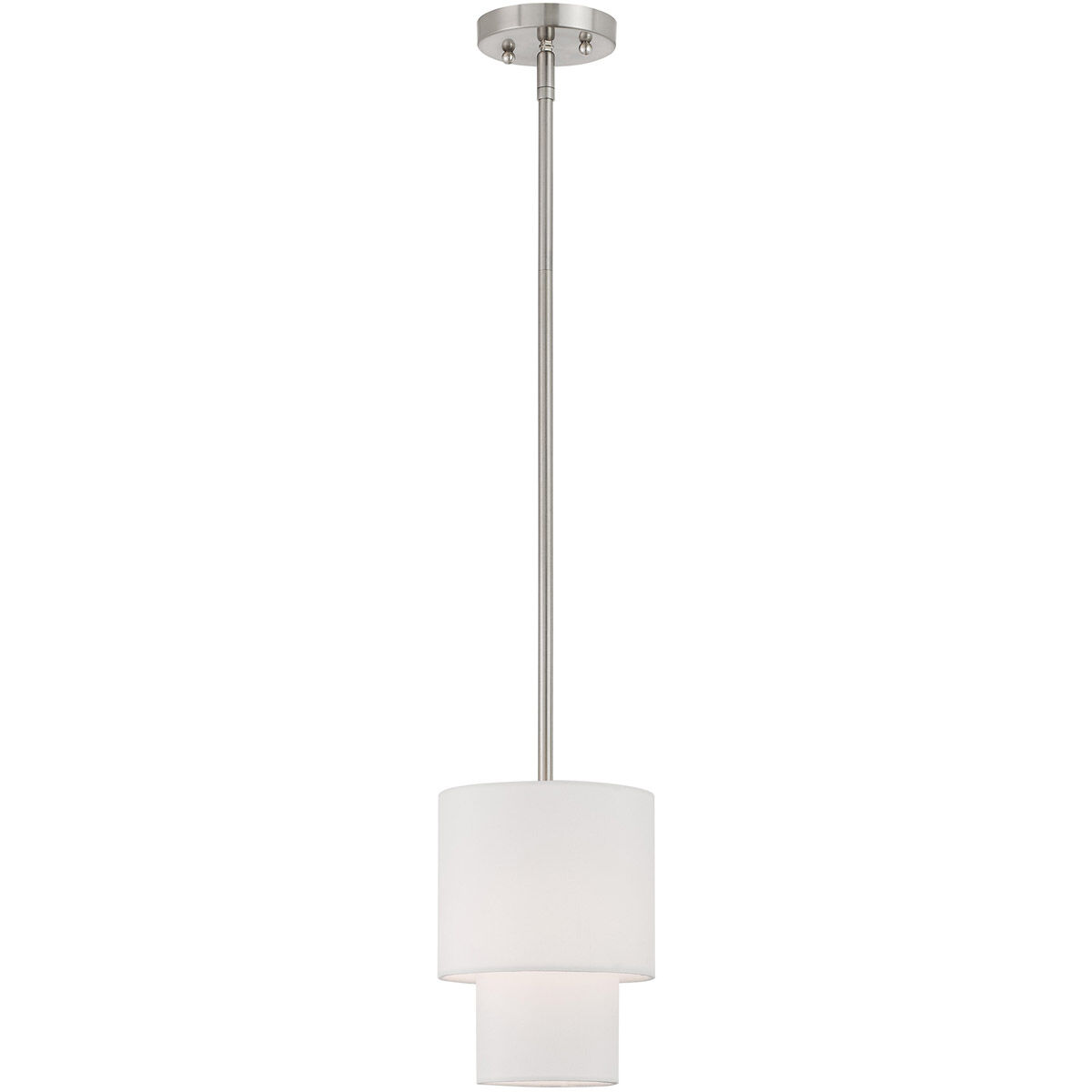 Claremont 1 Light 7 inch Brushed Nickel Mini Pendant Ceiling Light