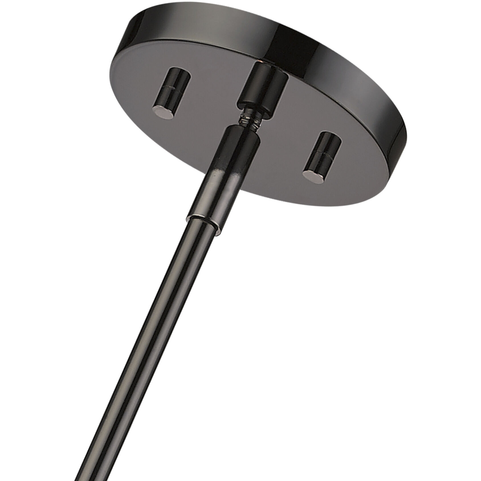 Monaco 8 Light 23 inch Black Chrome Chandelier Ceiling Light